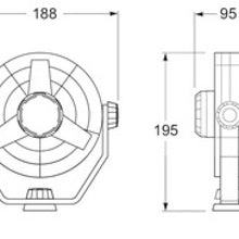 Hella Fan Turbo 2Speed 12V Wht
