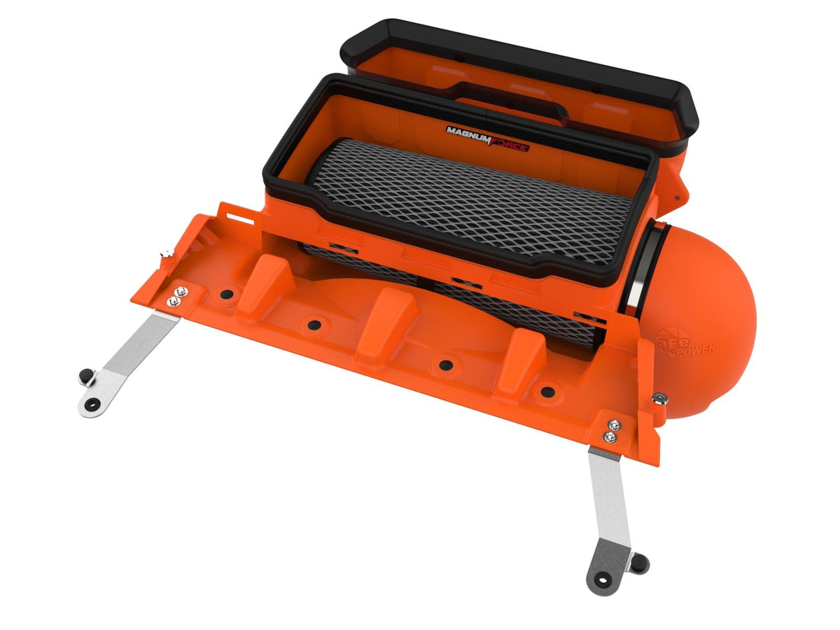 AFE Magnum FORCE Stage-2 Cold Air Intake System Orange w/ Black Pro 5R Filter - 54-13072KN