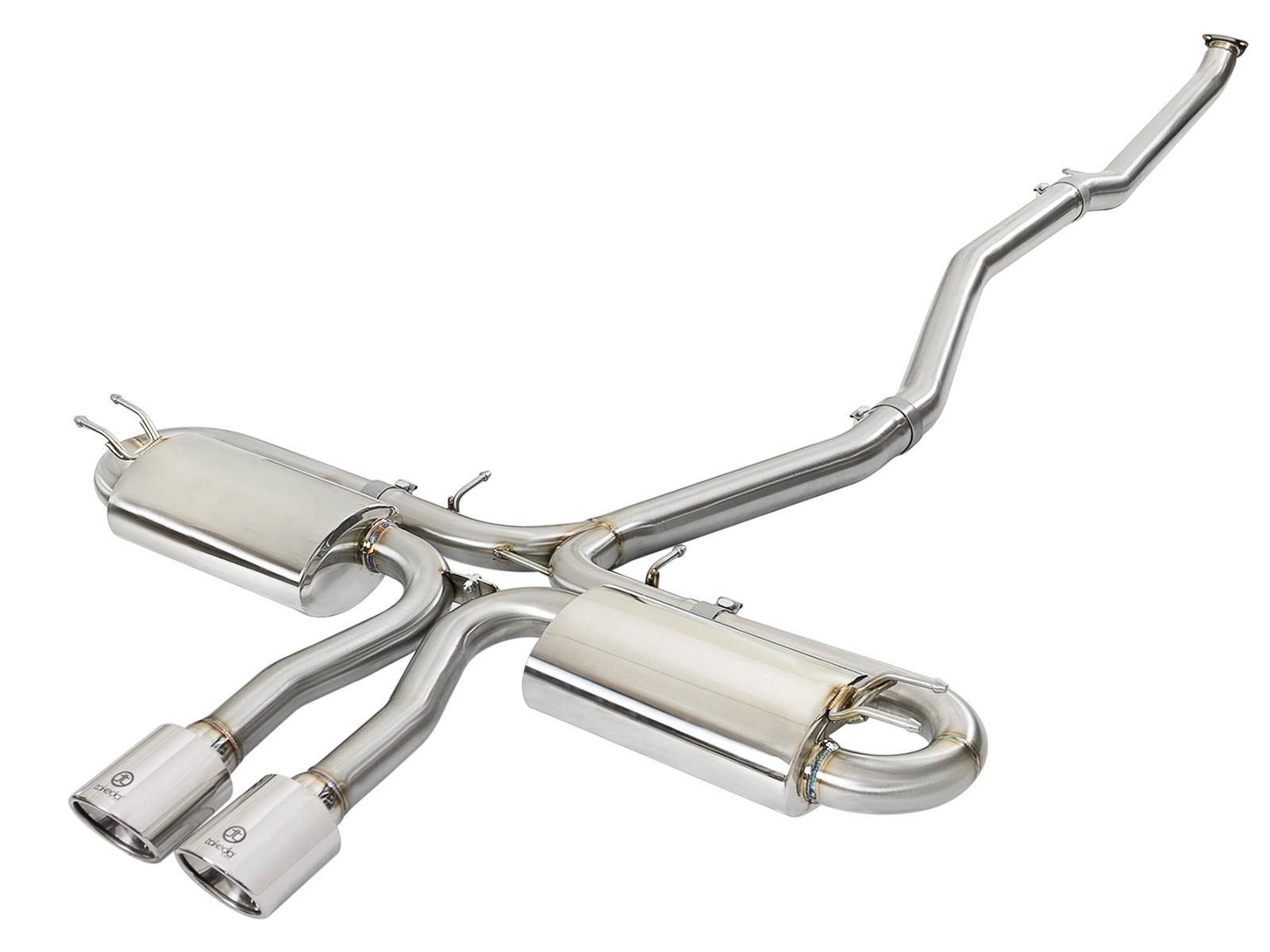 AFE Cat-Back Exhaust System (2017-2019 Honda Civic Si L4-1.5L (t)) - 49-36621-P
