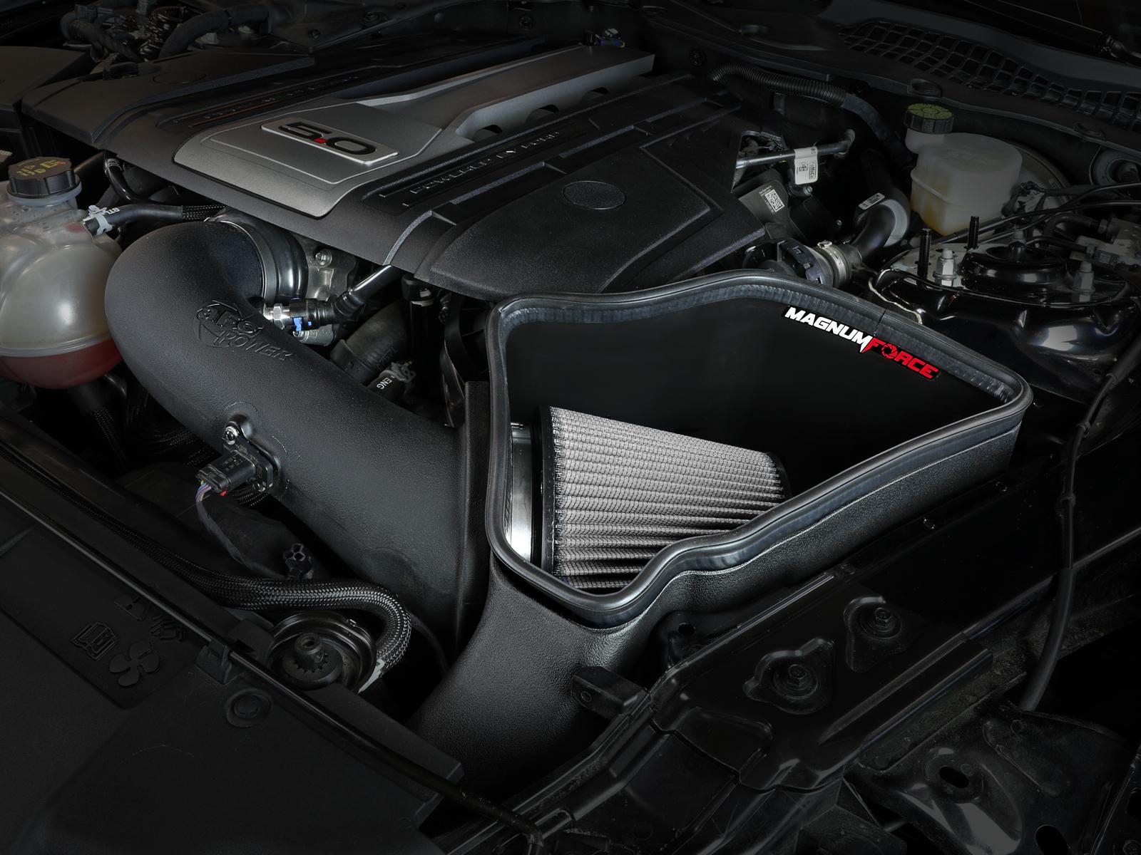 AFE 54-13039D Magnum FORCE Stage-2 Cold Air Intake System w/Pro DRY S Filter Media (18-19 Ford Mustang GT V8-5.0L)