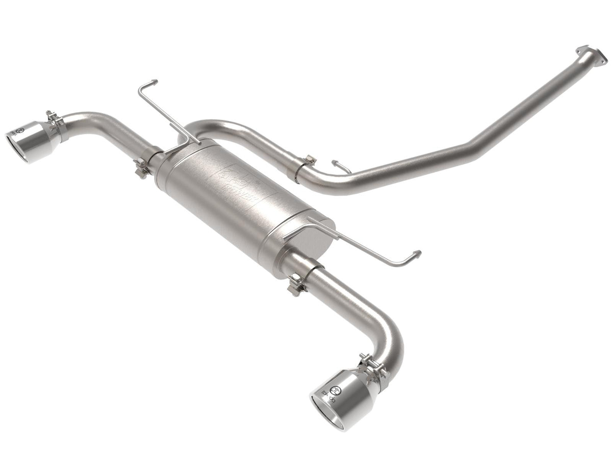 AFE Takeda 2-1/4 IN 304 Stainless Steel Cat-Back Exhaust System w/ Polished Tip - 49-36053-P
