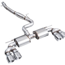 AWE Touring Edition Exhaust for Volkswagen MK8 Golf R - Chrome Silver Tips - 3015-42658