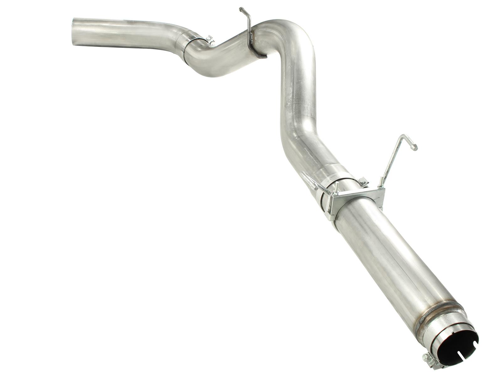 AFE Large Bore-HD 5 IN 409 Stainless Steel DPF-Back Exhaust System (2007-2012 2500, 3500, Ram 2500, Ram 3500) - 49-42016