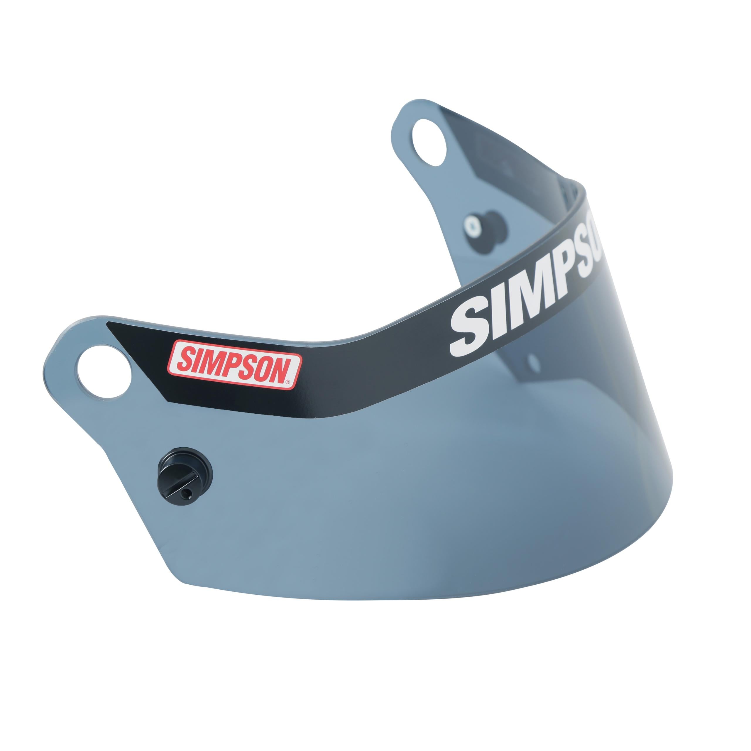 Simpson Racing SD1 Helmet Replacement Shield Antifog/Scratch - Dark Smoke - 89501A