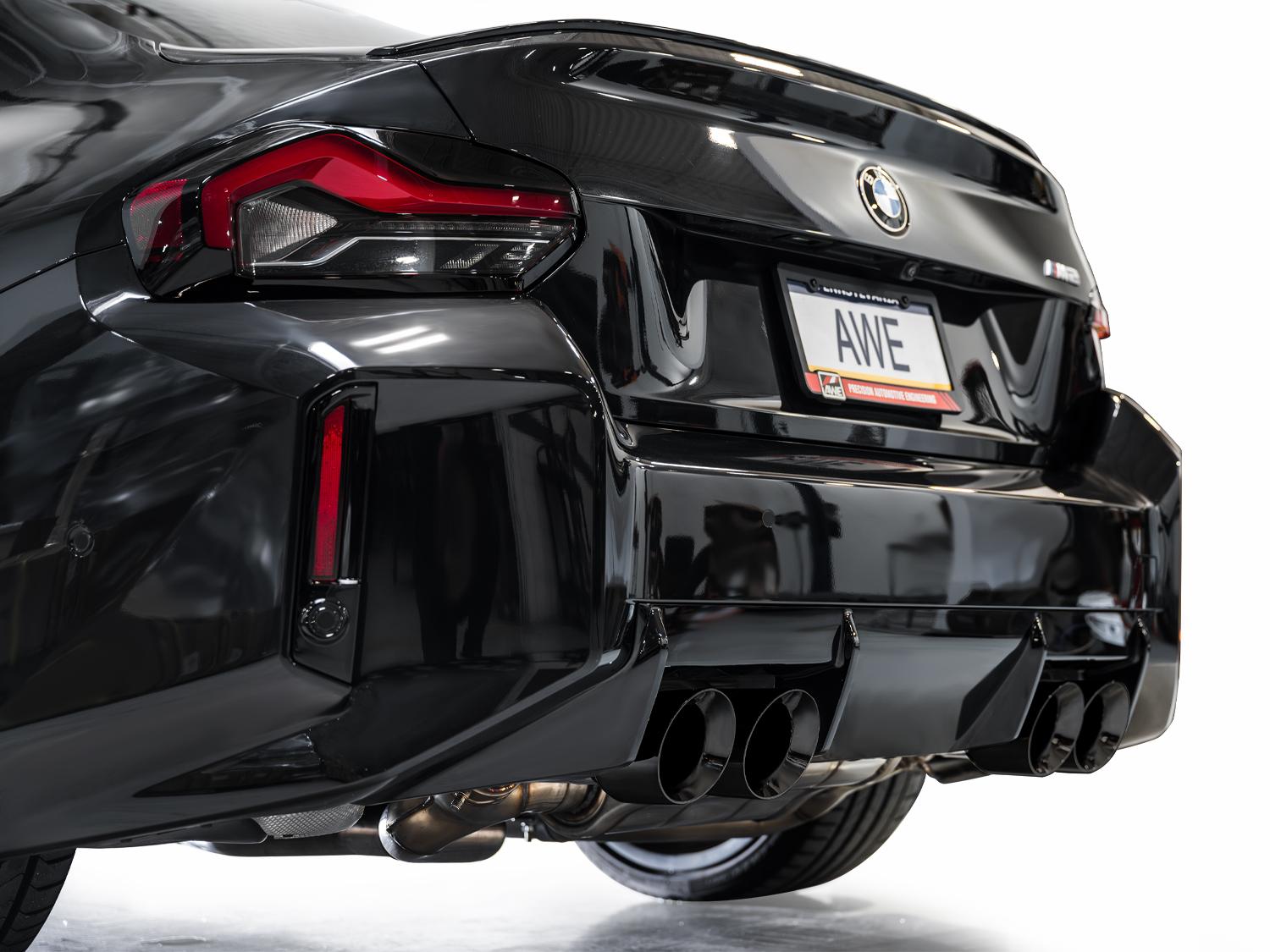 AWE SwitchPath™ Exhaust for BMW G87 M2 - Diamond Black Tips - 3025-43487