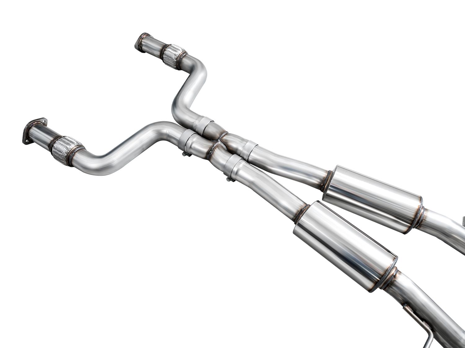 AWE Touring Edition for Nissan Z - Chrome Tips - 3015-32400