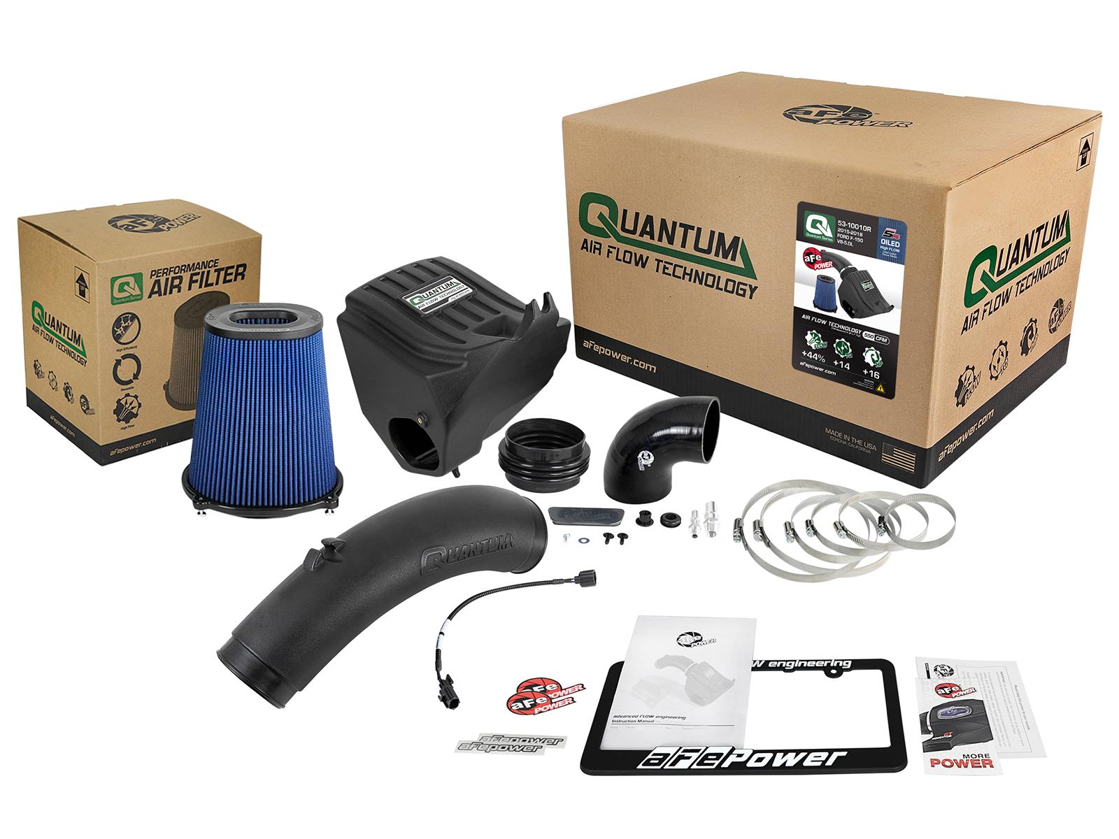 AFE QUANTUM Cold Air Intake System w/ Pro 5R Filter (Ford F-150 15-20 V8-5.0L) - 53-10010R