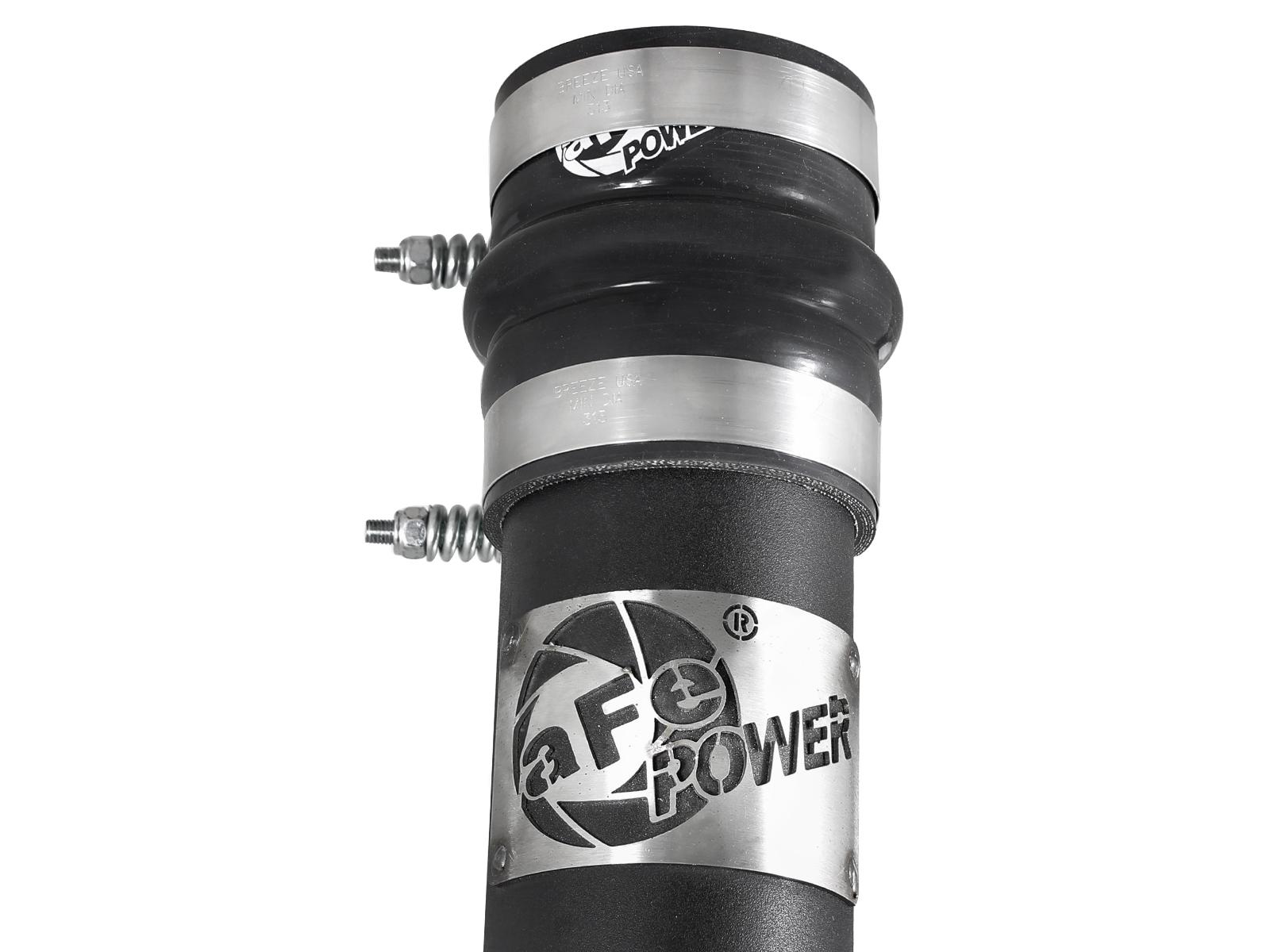 AFE BladeRunner 3 IN Aluminum Hot Charge Pipe Black (1994-2002 Ram 2500, Ram 3500) - 46-20068-B