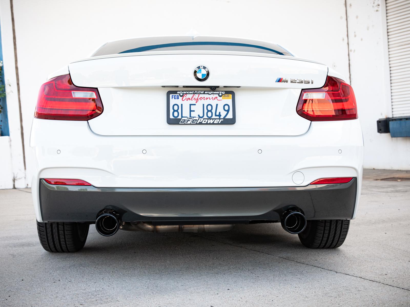 AFE Axle-Back Exhaust System (2014-2016 BMW M235i L4-2.0L (t)) - 49-36348-B