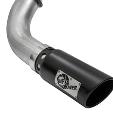 AFE Large Bore-HD 4 IN DPF-Back Stainless Steel Exhaust System w/Black Tip (2016-2019 Titan XD) - 49-46113-B