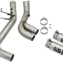 AFE Rebel XD 4 IN 409 Stainless Steel DPF-Back Exhaust w/Dual Polished Tips (2017-2019 Silverado 2500 HD, Silverado 3500 HD, Sierra 2500 HD, Sierra 3500 HD) - 49-44089-P