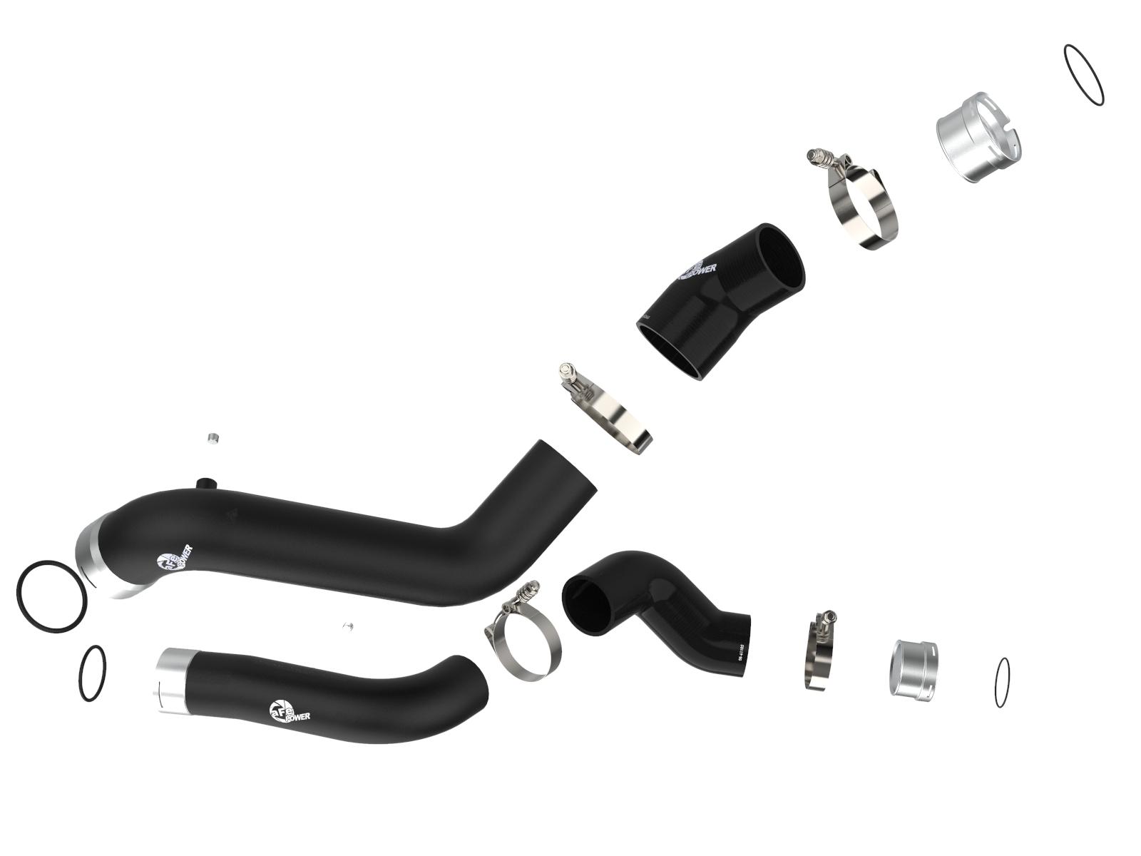 aFe Blade Runner 2 1/2" Intercooler Tubes - Hot & Cold Side (2019-2020 GM 1500 Series 2.7L Trucks) - 46-20424-B
