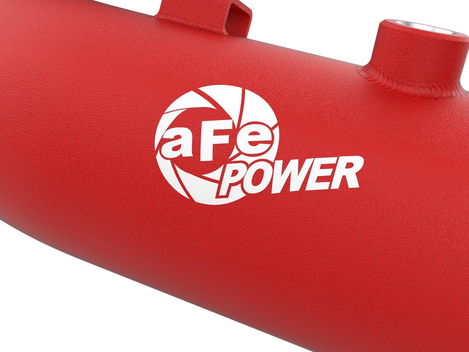 AFE BladeRunner 3 IN Aluminum Hot and Cold Charge Pipe Kit Red (2023-2024 F-250 Super Duty , F-350 Super Duty) - 46-20684-R