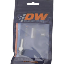DeatschWerks 1/8 Inch NPT Male Thread to 1/4 Inch Single Hose Barb Adapter, Anodized DW Titanium - 6-02-0915