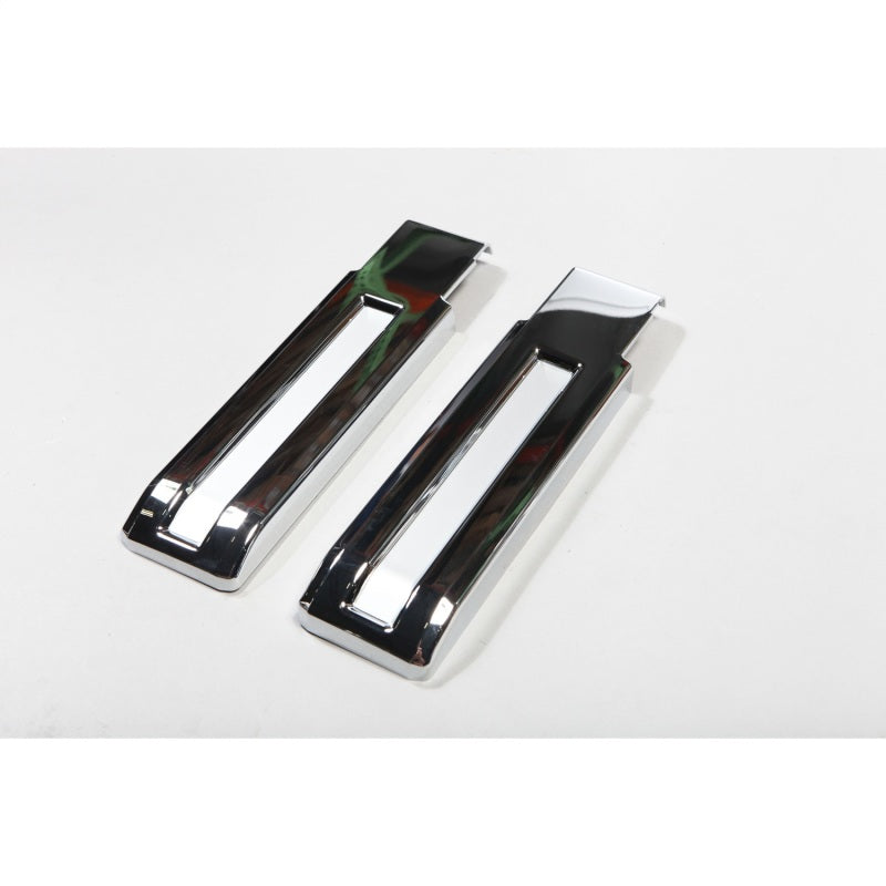 Rugged Ridge Tailgate Hinge Cover Kit Chrome; 07-18 Jeep Wrangler Jk - 13311.24