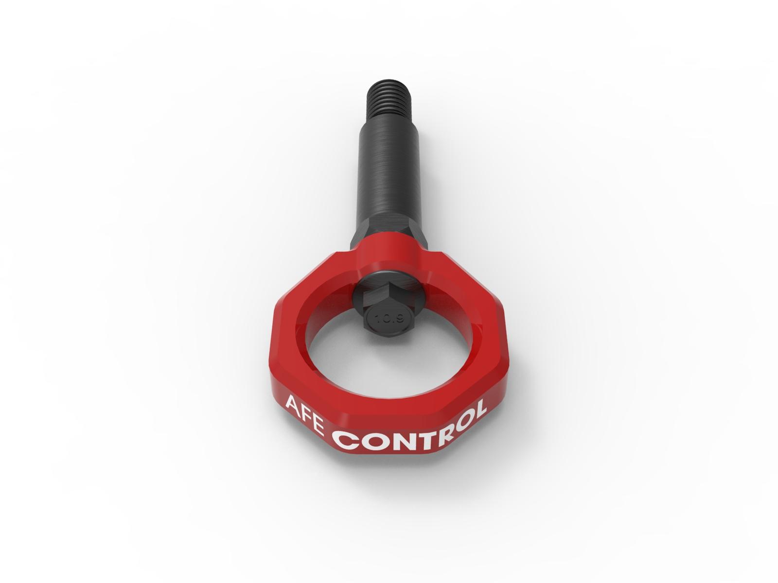 aFe CONTROL Front Tow Hook Red - 450-502001-R