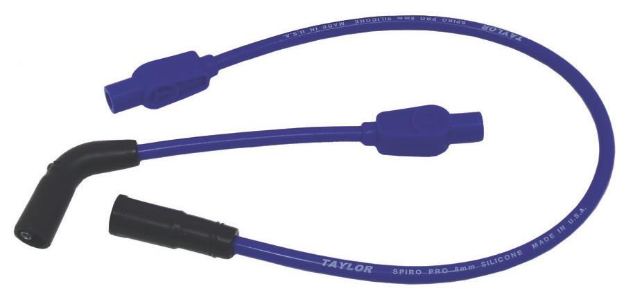 TAYLOR CABLE 8mm Spiro-Pro blue 21.5/9in custom MC 180 Spark Plug Wires - 10633