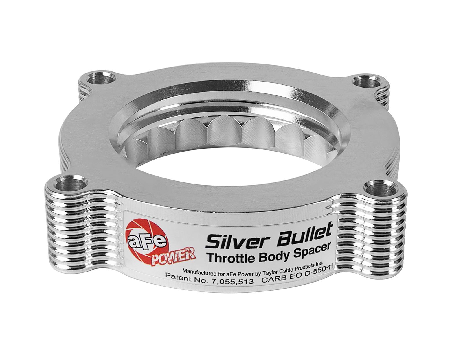 AFE Silver Bullet Throttle Body Spacer Kit (2010-2016 F-150, F-150, F-250 Super Duty, F-350 Super Duty) - 46-33011