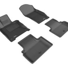 3D MAXpider 2014-2017 Infiniti Q50 Kagu 1st & 2nd Row Floormats - Black