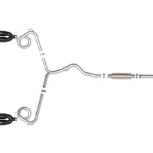 AFE Takeda 3 IN to 2-1/4 IN 304 Stainless Steel Cat-Back Exhaust w/ Black Tip (2015-2021 WRX , WRX STI) - 49-36810-B