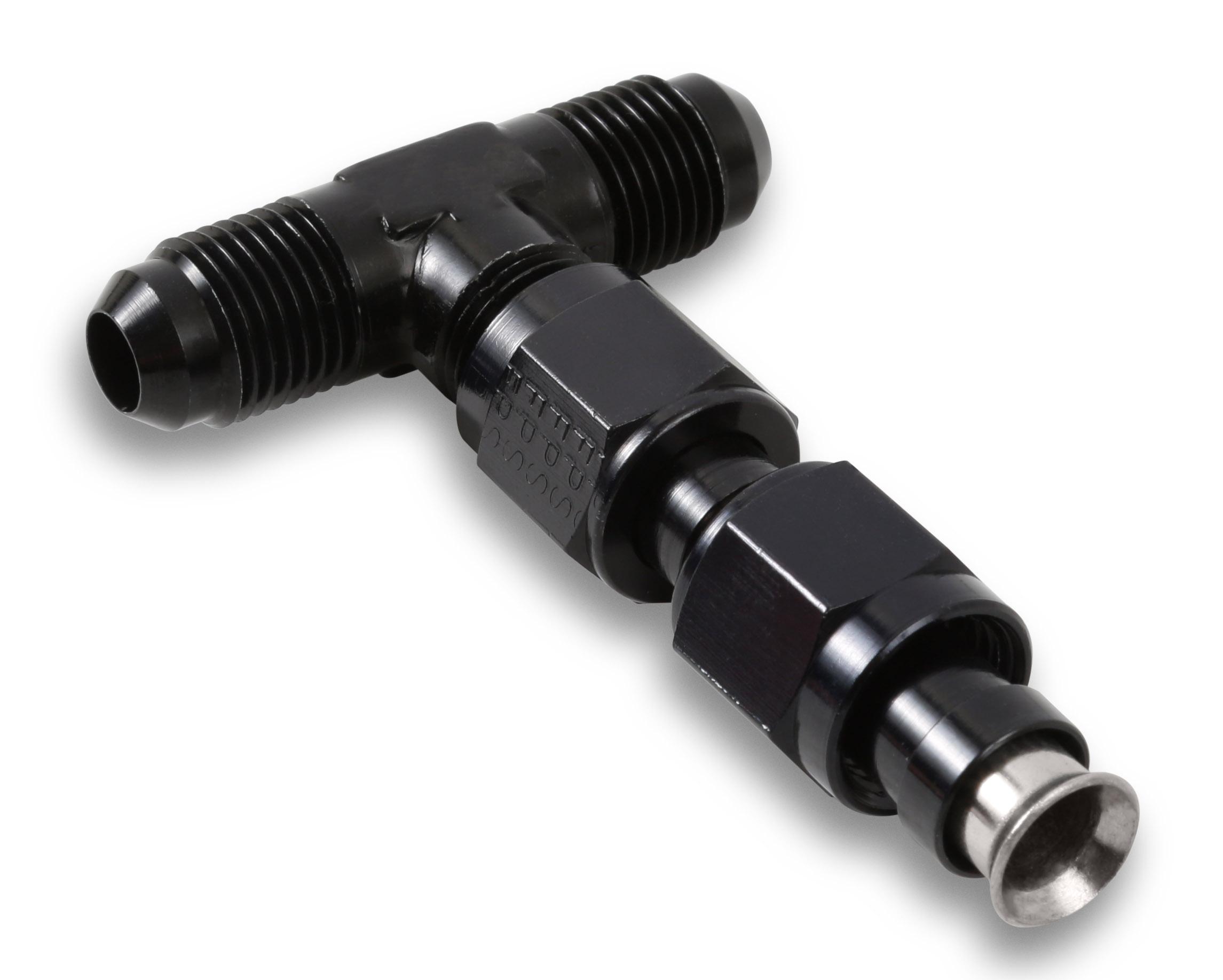 Quickfuel Dual Feed Fuel Line #6AN (Black). - 34-600BKQFT