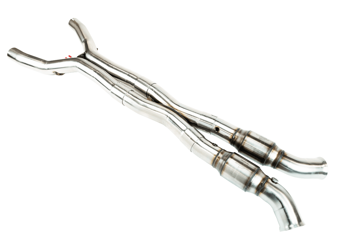 Kooks 3" SS H.O. GREEN Catted X-Pipe. 2014-2019 Corvette. - 21703400