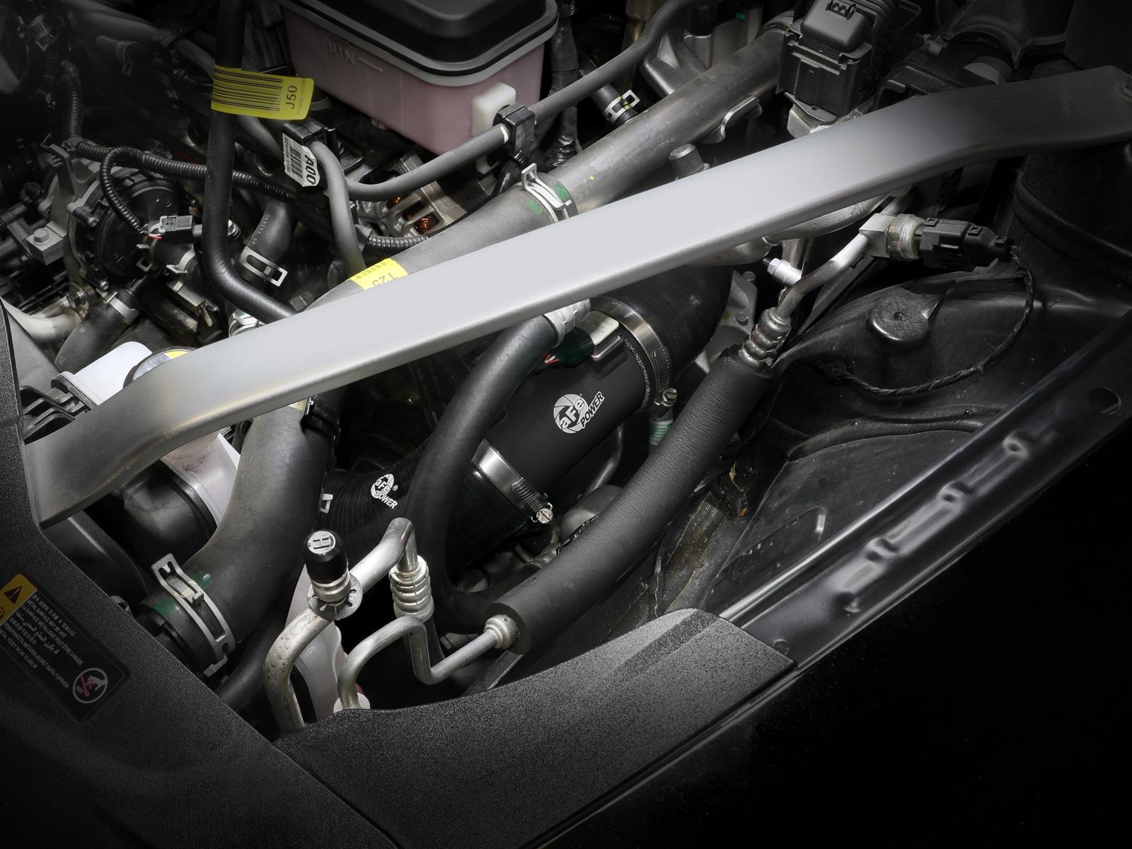AFE BladeRunner Aluminum 2.75" Cold Charge Pipe - Black (2022-2023 Kia Stinger L4-2.5L (t)) - 46-20699-B
