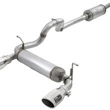 AFE Rebel Series Cat-Back Exhaust w/ Dual Polished Tip 409 Stainless Steel (2018-2021 Wrangler, Wrangler) - 49-48066-P