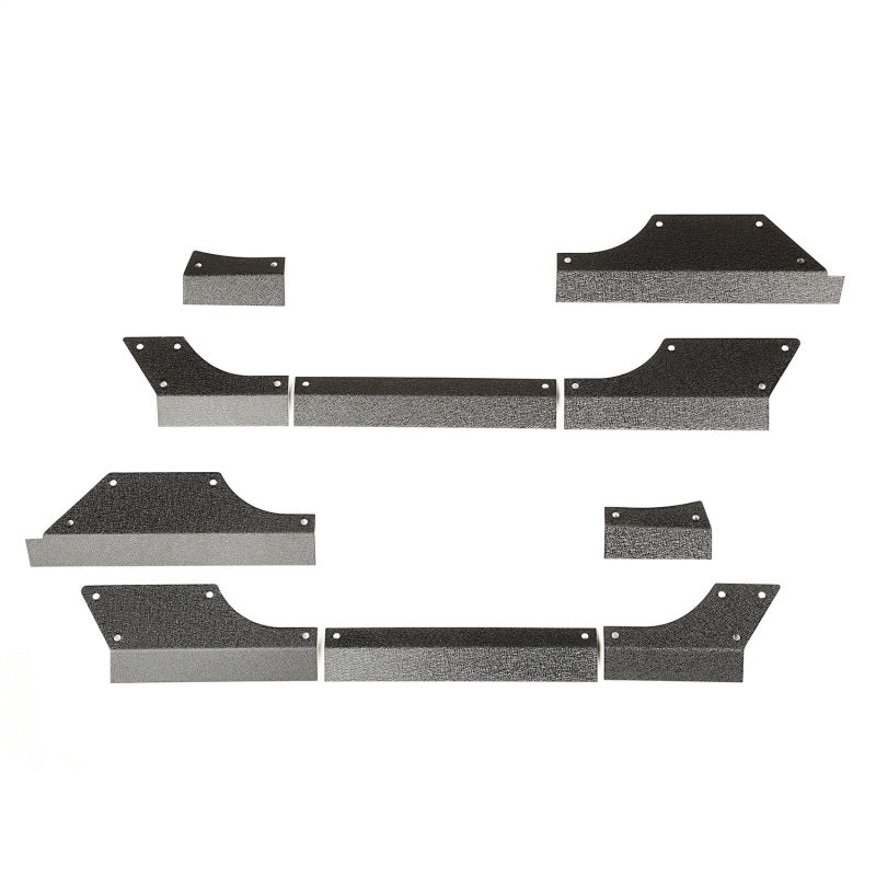 Rugged Ridge Body Armor Cladding Rocker Panel Guard Steel; 07-18 Jeep Wrangler Jk - 11615.11