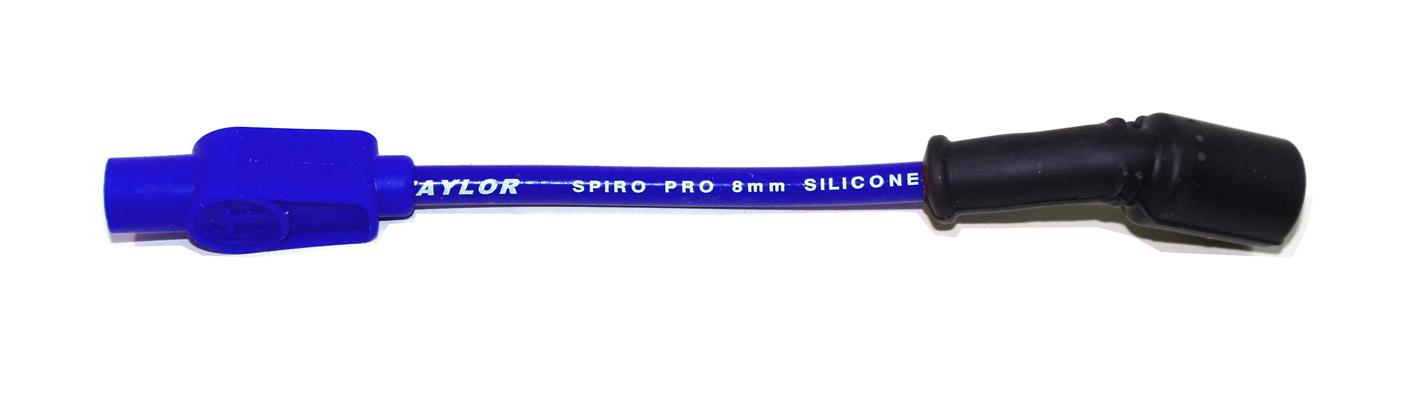 TAYLOR CABLE 8mm Spiro-Pro 8in Single Wire blue Spark Plug Wires - 45467