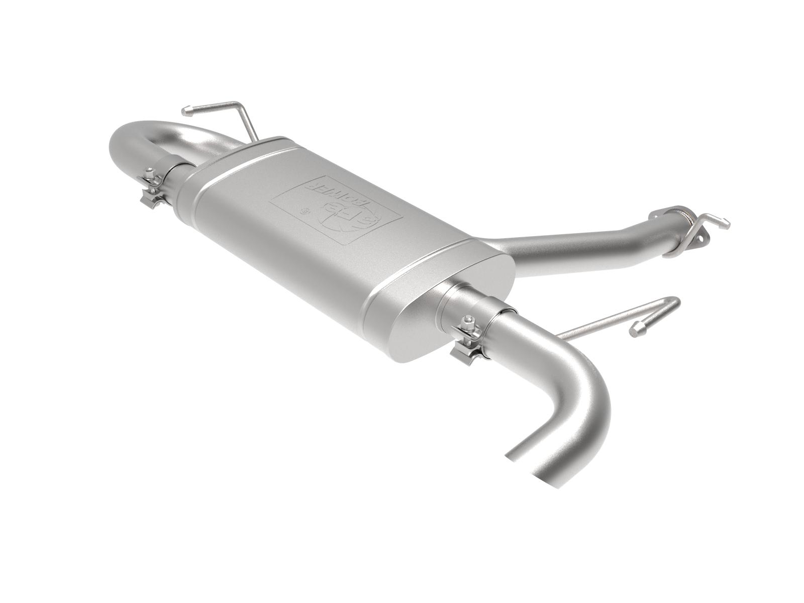 Takeda 2-1/2 IN 304 Stainless Steel Axle-Back Exhaust System (2018-2021 Hyundai Kona 1.6L AWD) - 49-37017