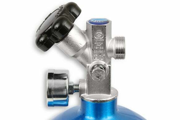 NOS 10lb Electric Blue Nitrous Bottle