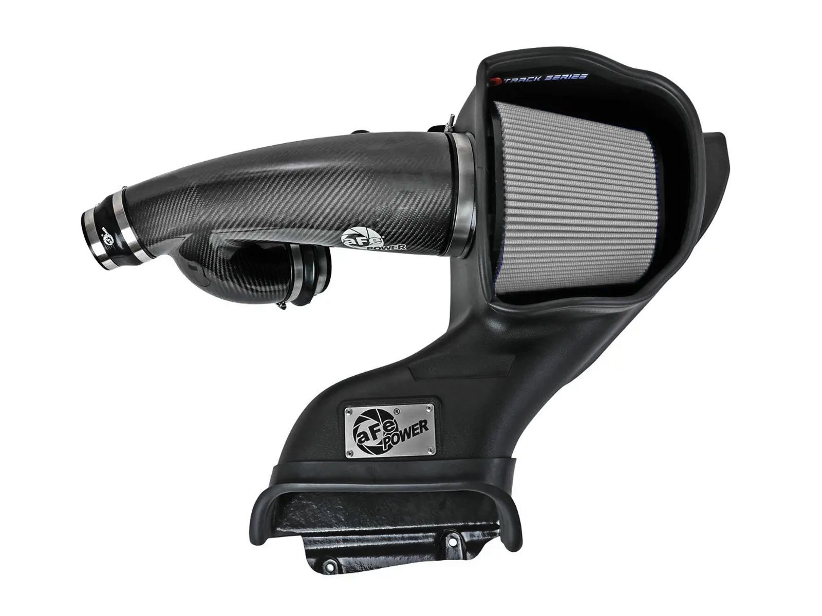 aFe Track Series Carbon Fiber Cold Air Intake System w/ Pro DRY S Filter (2021-2025 F-150 Raptor 3.5L) - 57-10031D