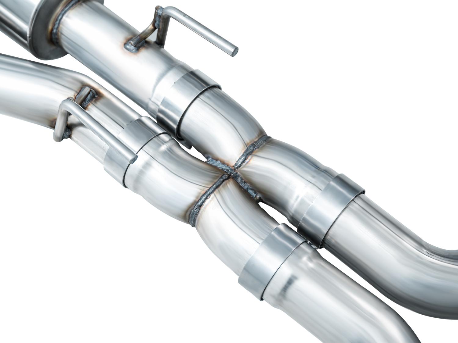 AWE Touring Edition Catback Exhaust - Chrome Silver Tips (2020-2026 Explorer ST) - 3015-42625