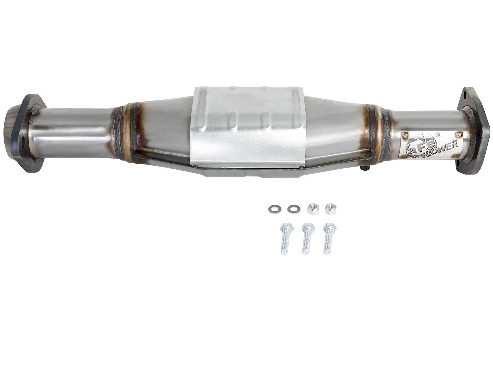 aFe POWER Direct Fit 409 Stainless Steel Rear Catalytic Converter (2000-2003 Wrangler, Wrangler, Wrangler, Wrangler, TJ, TJ, TJ) - 47-48002