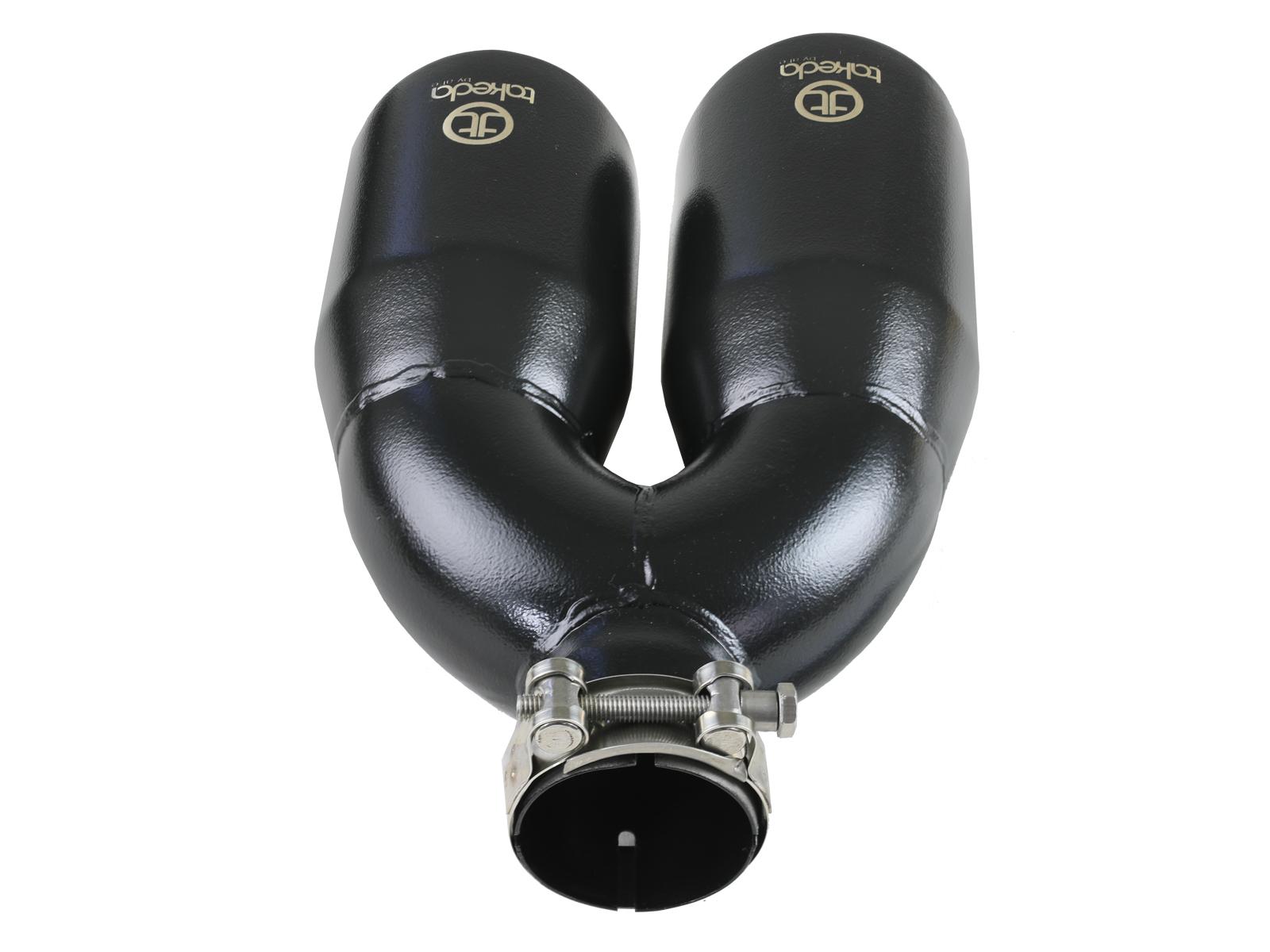 AFE Takeda 304 Stainless Steel Clamp-on Exhaust Tip Black - 49T25484-B121