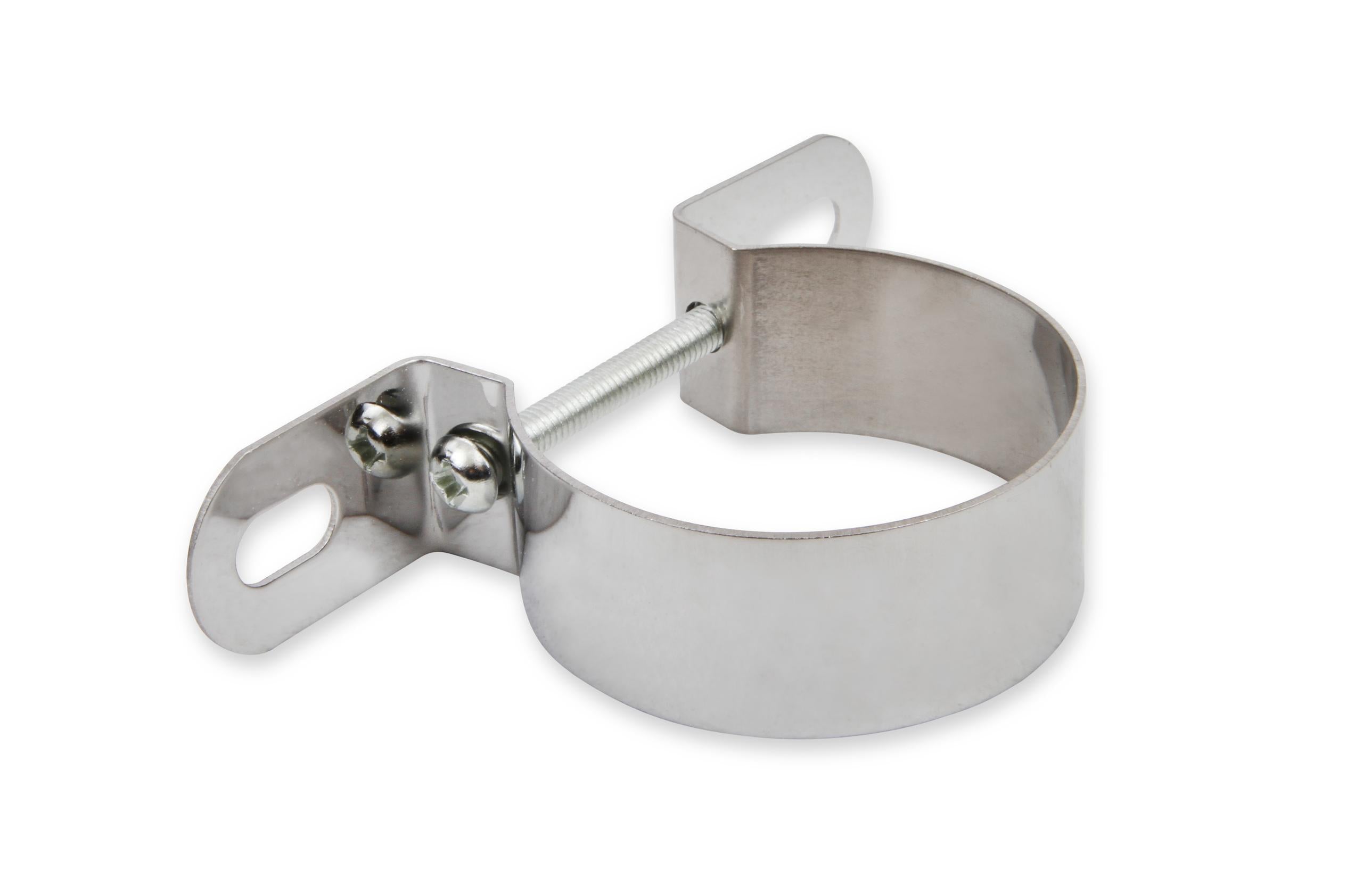 Mr. Gasket Chrome Coil Holder Bracket with Bolt - Horizontal Mount.  - 9777