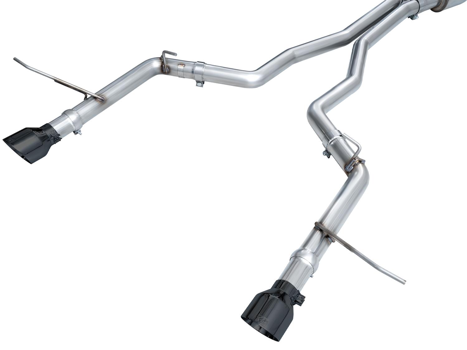 AWE Track Edition Exhaust - Diamond Black Tips (2011-2024 Dodge Durango 5.7L) - 3020-33575