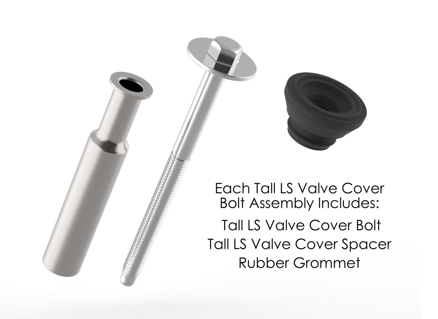 Holley Tall LS Valve Cover Bolt Assembly - Single.  - 561-133
