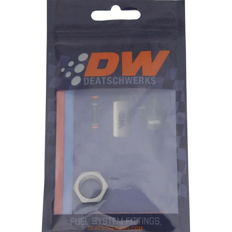 DeatschWerks 6AN Bulkhead Nut Smaller OD, Anodized DW Titanium - 6-02-0729