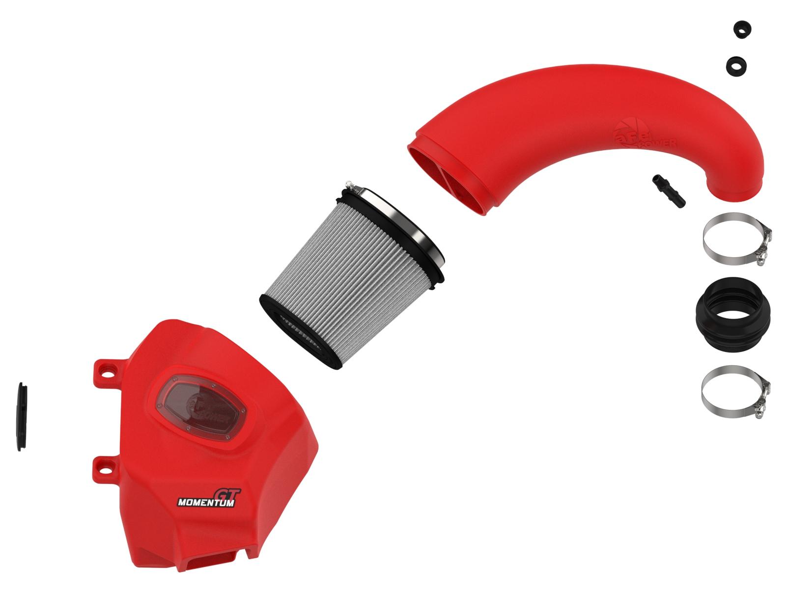 AFE Momentum GT Red Edition Cold Air Intake System - Pro DRY S Filter (2019-2023 RAM 1500 (DT) V8-5.7L HEMI  ) - 50-70013DR