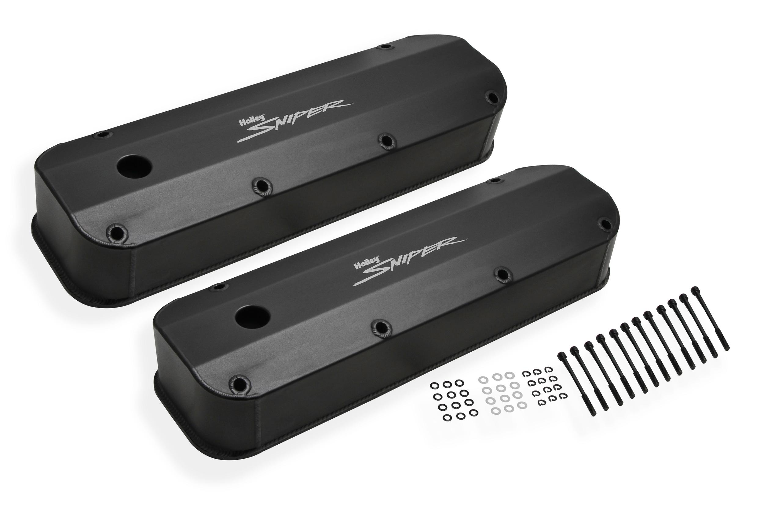 Holley Aluminum Valve Cover Set - 890007B