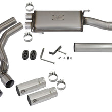 AFE Rebel Series 3 IN to 2-1/2 IN 409 Stainless Steel Cat-Back Exhaust w/ Polish Tip (2004-2008 F-150) - 49-43079-P