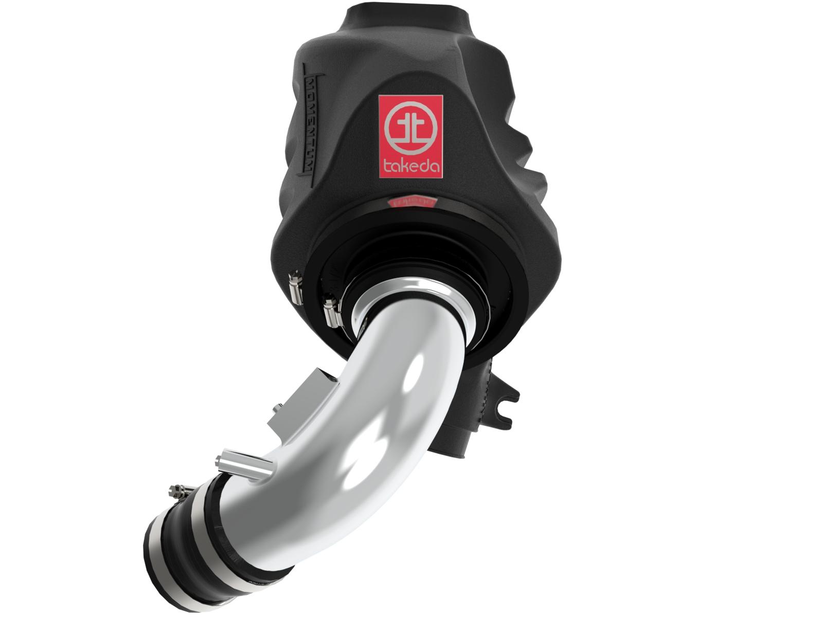 AFE Takeda Momentum Cold Air Intake System w/ Pro DRY S Media Polished (2012-2015 ILX, Civic) - TM-1018P-D