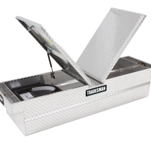 Tradesman Aluminum Gull Wing Cross Bed Truck Tool Box w/Push Button (70in.) - Brite