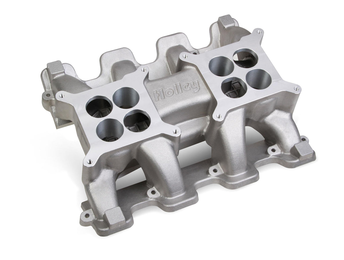 Holley LS Carbureted Manifold 2x4 Dual Plane LS3/L92.  - 300-133