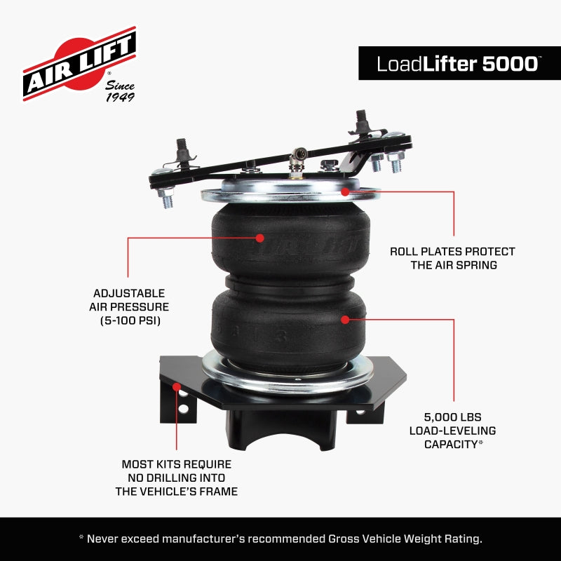 Air Lift Performance Loadlifter 5000 Load Support Kit For The 2024-2025 Toyota Tacoma 4Wd. (2024-2025 Toyota Tacoma) - 57386