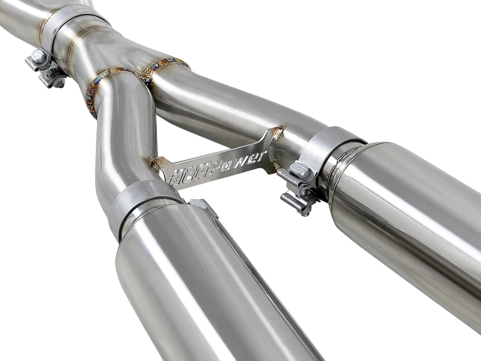 AFE Cat-Back Exhaust System (2017-2019 Infiniti Q60 V6-3.0L (tt)) - 49-36134NM-C