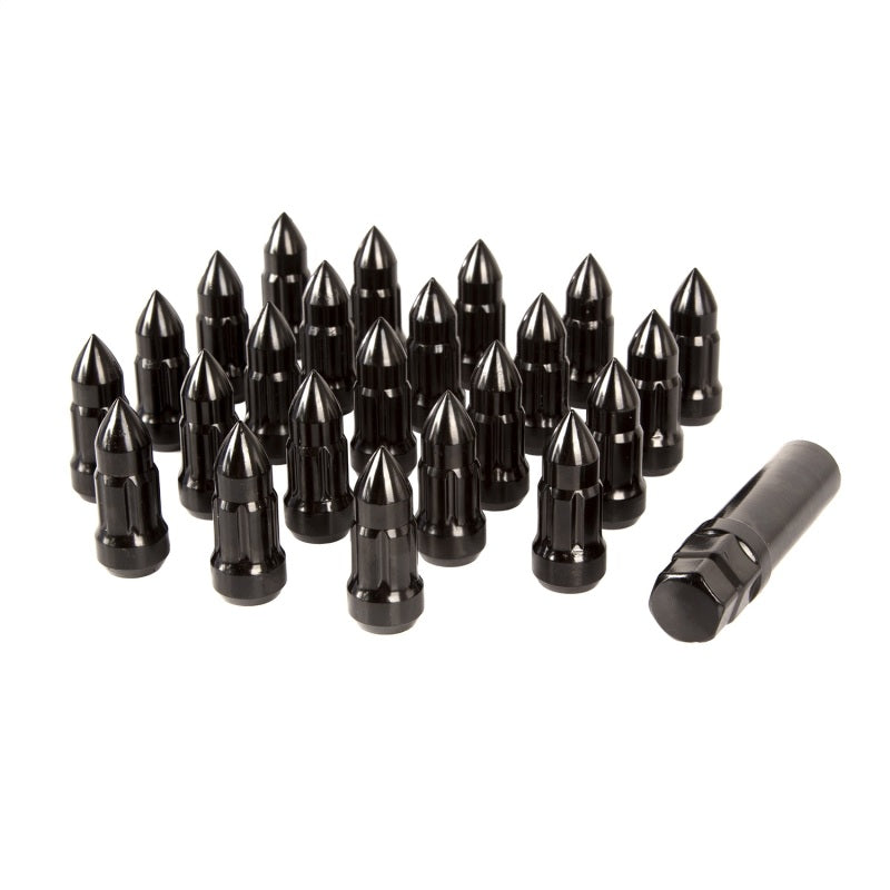 Rugged Ridge Wheel Lug Nut 23 Piece 1/2X20 Bullet Style Black - 16715.25