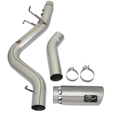 AFE Large Bore-HD 4 IN 409 Stainless Steel DPF-Back Exhaust System w/Polished Tip (2017-2019 Silverado 2500 HD, Silverado 3500 HD, Sierra 2500 HD, Sierra 3500 HD) - 49-44085-P